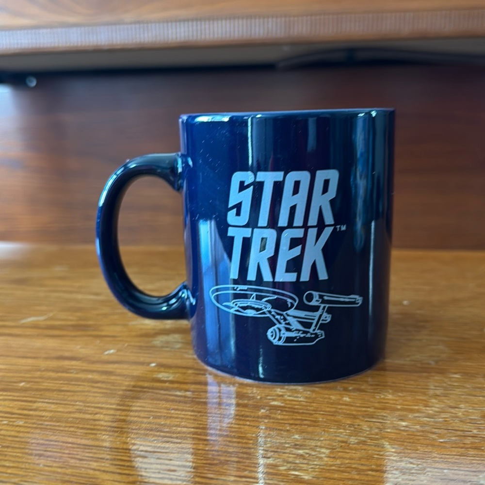 Star Trek Mug with Logo and Enterprise Outline